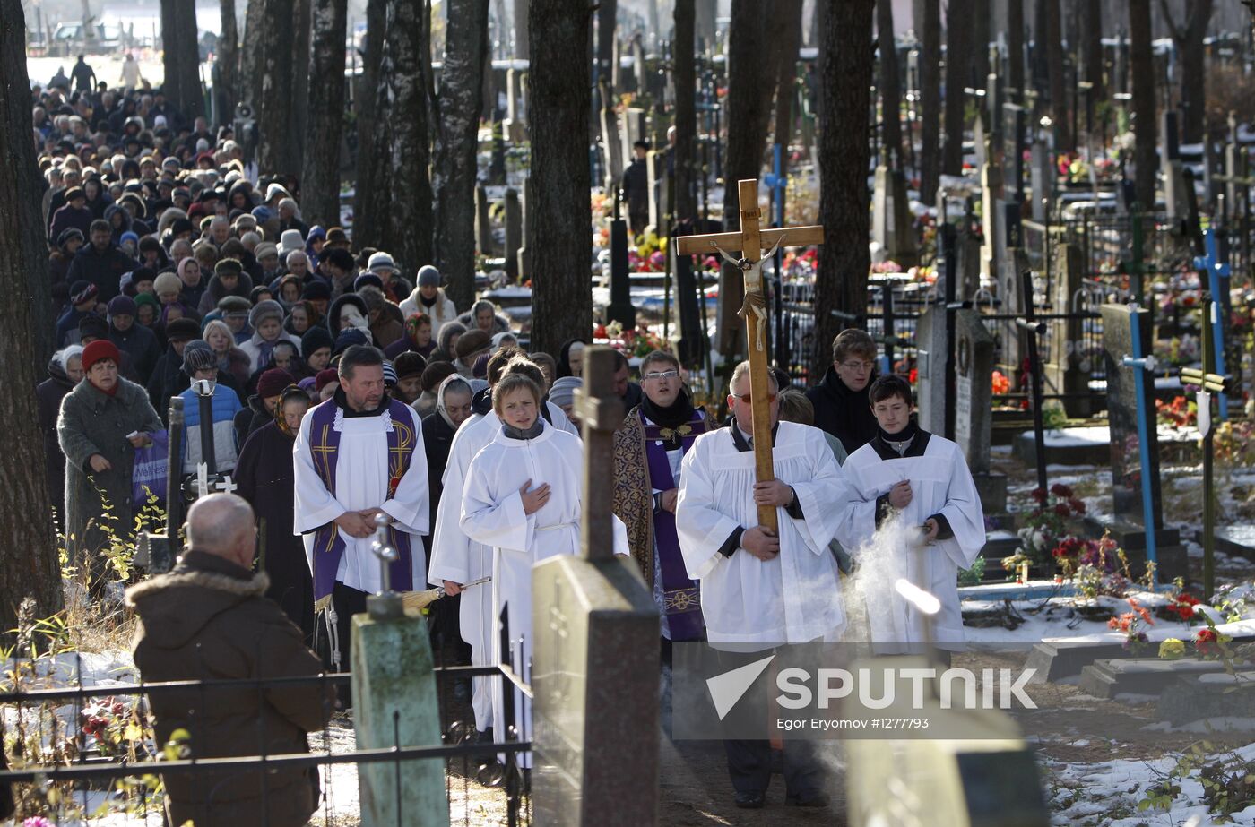 Catholic festival All Saint's Day in Belarus