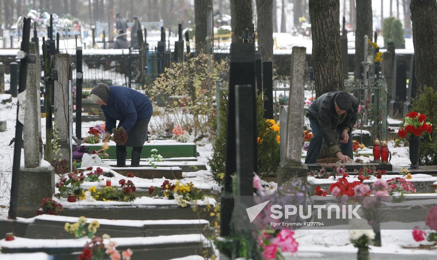 Catholic festival All Saint's Day in Belarus