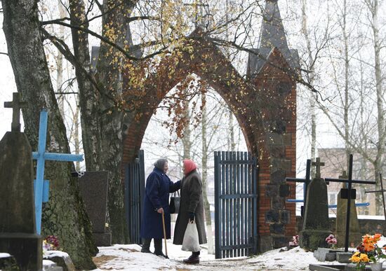 Catholic festival All Saint's Day in Belarus