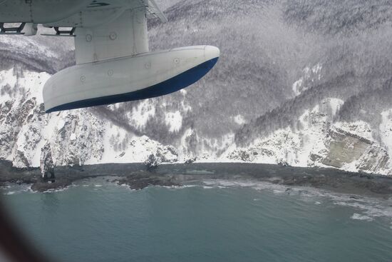 Searching for Amurskaya bulk freighter in Sea of Okhotsk