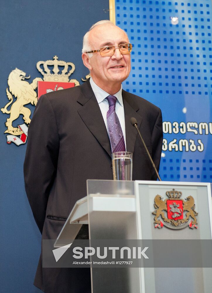 Press conference by Bidzina Ivanishvili/Zurab Abashidze