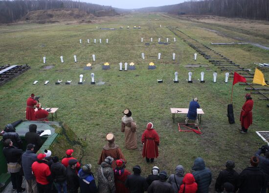 Competition shooting at TSNIITOCHMASH range near Moscow suburbs