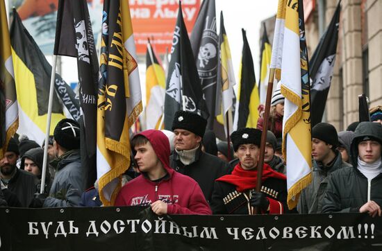 Russian March staged across Russia