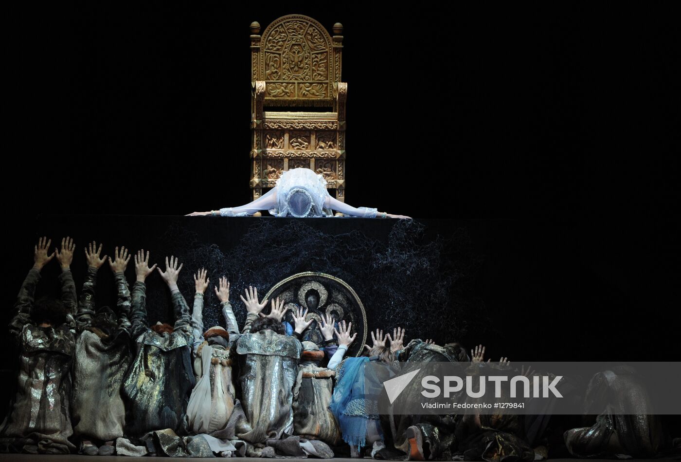 Dress rehearsal of ballet Ivan the Terrible at Bolshoi Theater