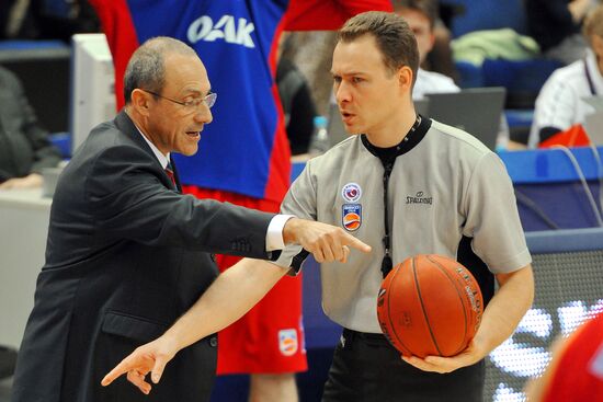 Russian Professional Basketball League. CSKA vs. Spartak