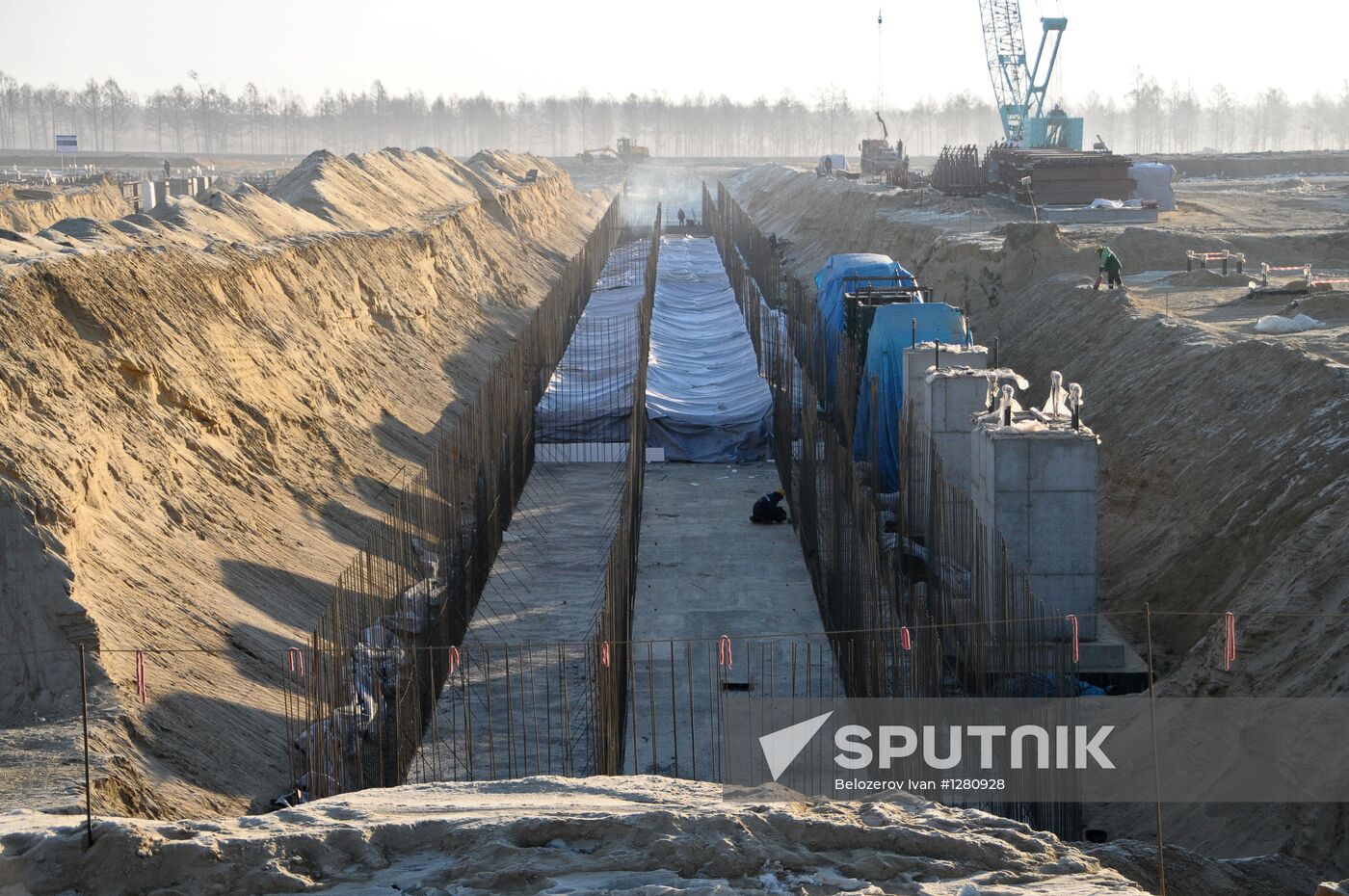 Building Vostochny space center