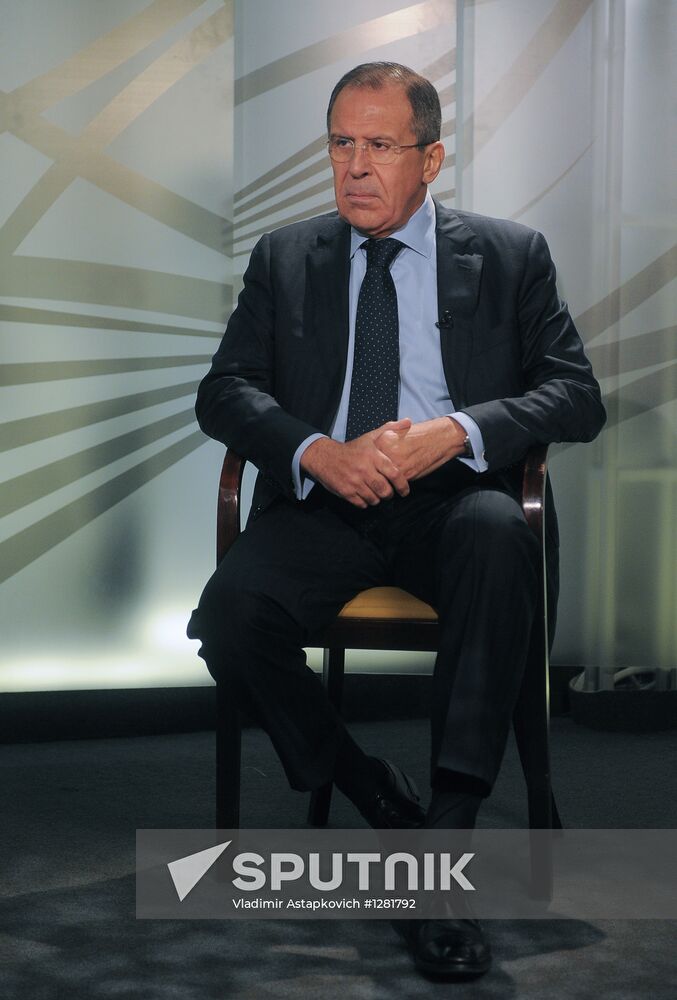 Sergei Lavrov at RIA Novosti