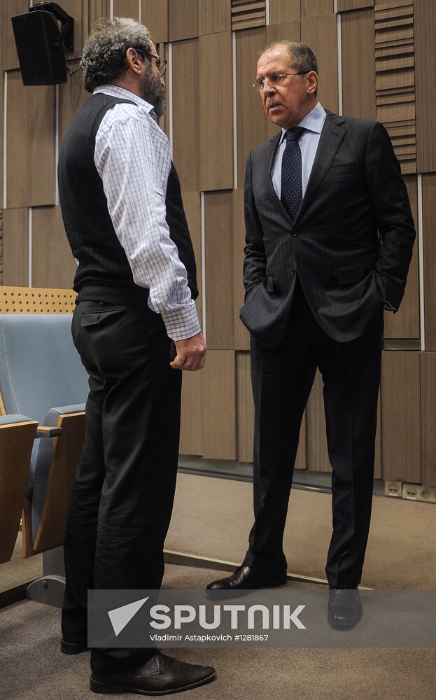 Sergei Lavrov visits RIA Novosti