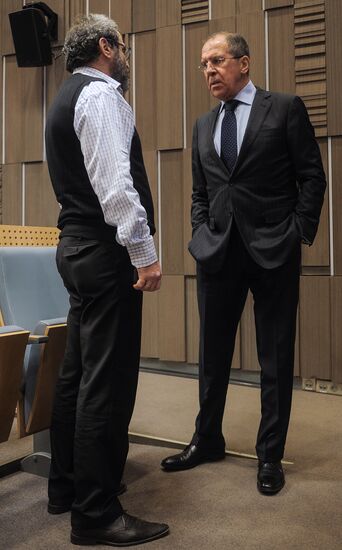 Sergei Lavrov visits RIA Novosti