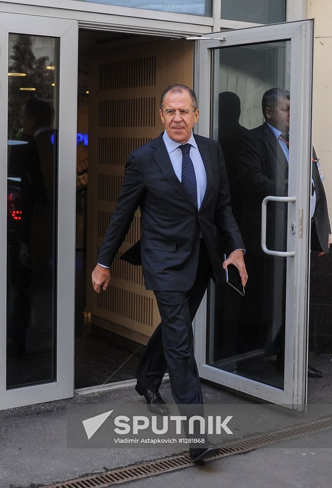Sergei Lavrov visits RIA Novosti