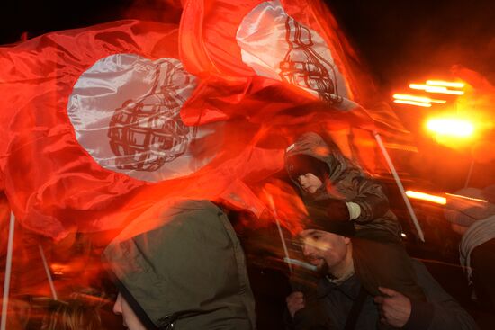 Red March procession and rally staged in Moscow