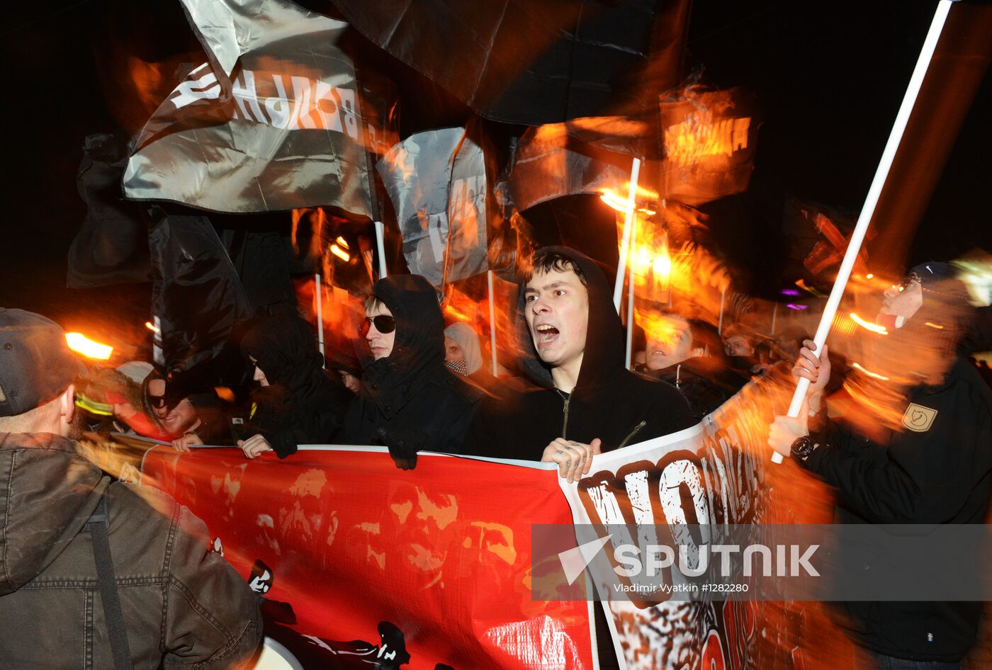 Red March precession and rally staged in Moscow