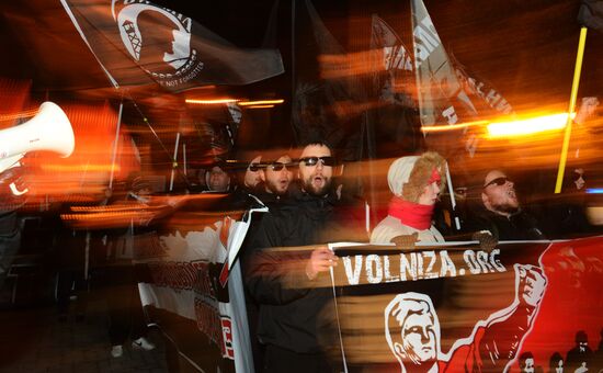 Red March procession and rally staged in Moscow
