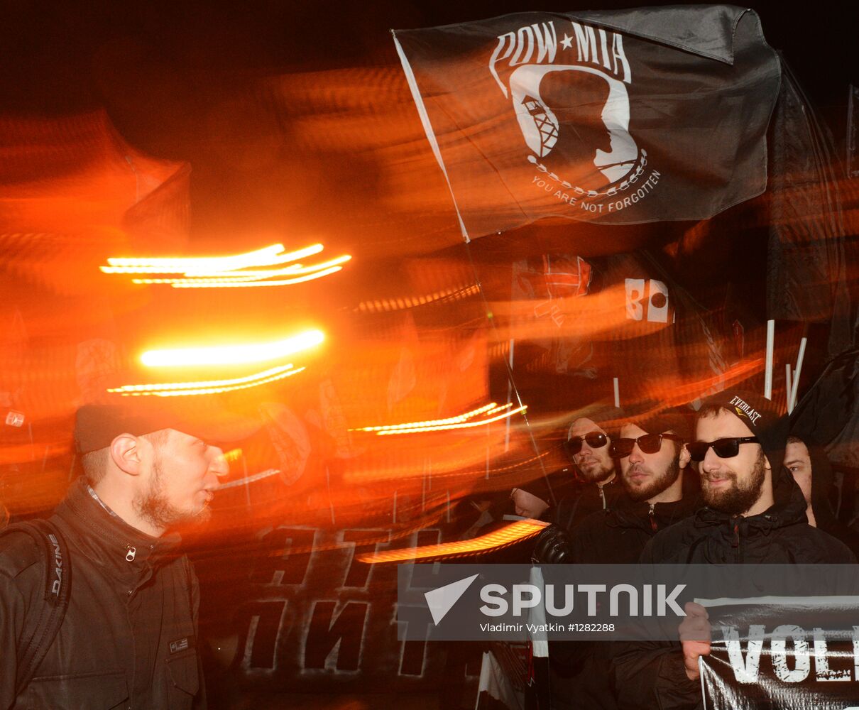Red March precession and rally staged in Moscow