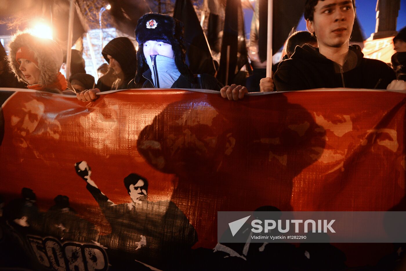 Red March precession and rally staged in Moscow