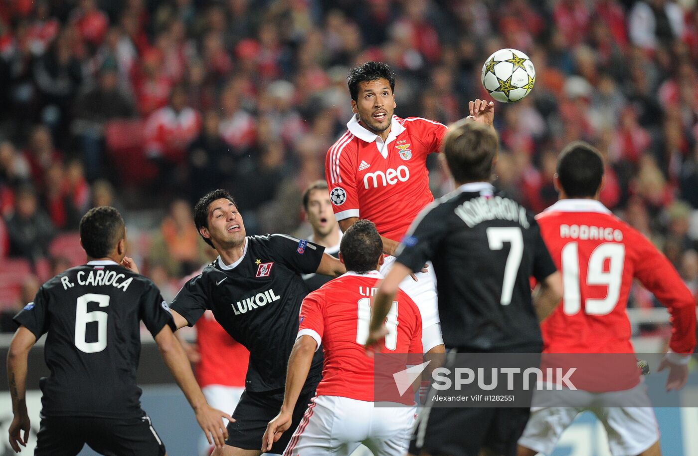 Football Champions League. Benfica vs. Spartak
