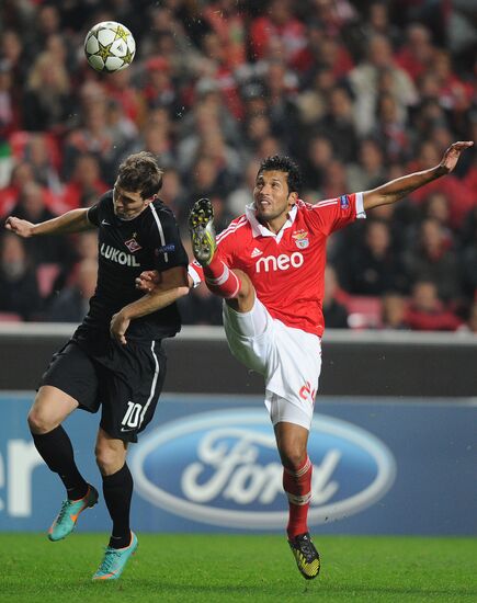 Football Champions League. Benfica vs. Spartak