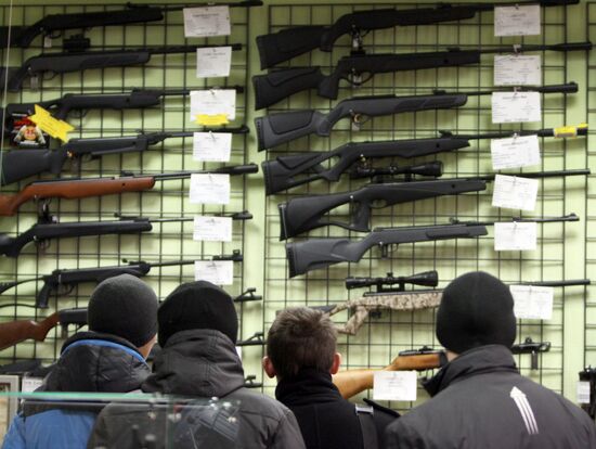 Weapon distribution in Russia
