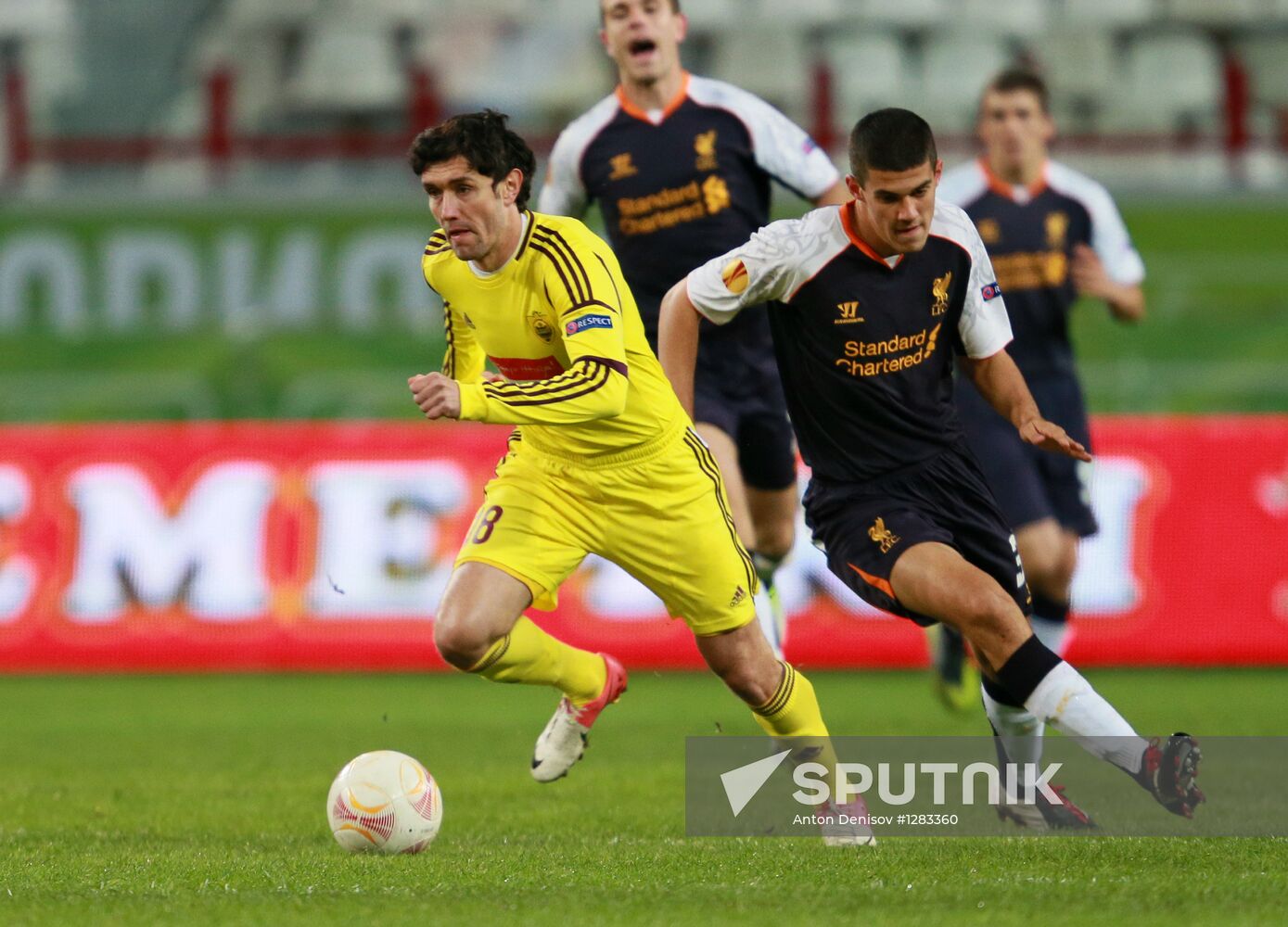 Football. Europa League. Anji vs. Liverpool