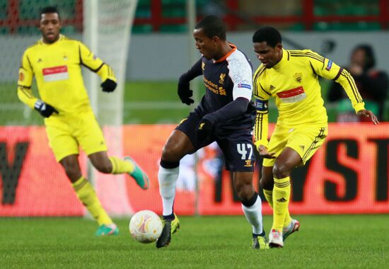 Football. Europa League. Anji vs. Liverpool