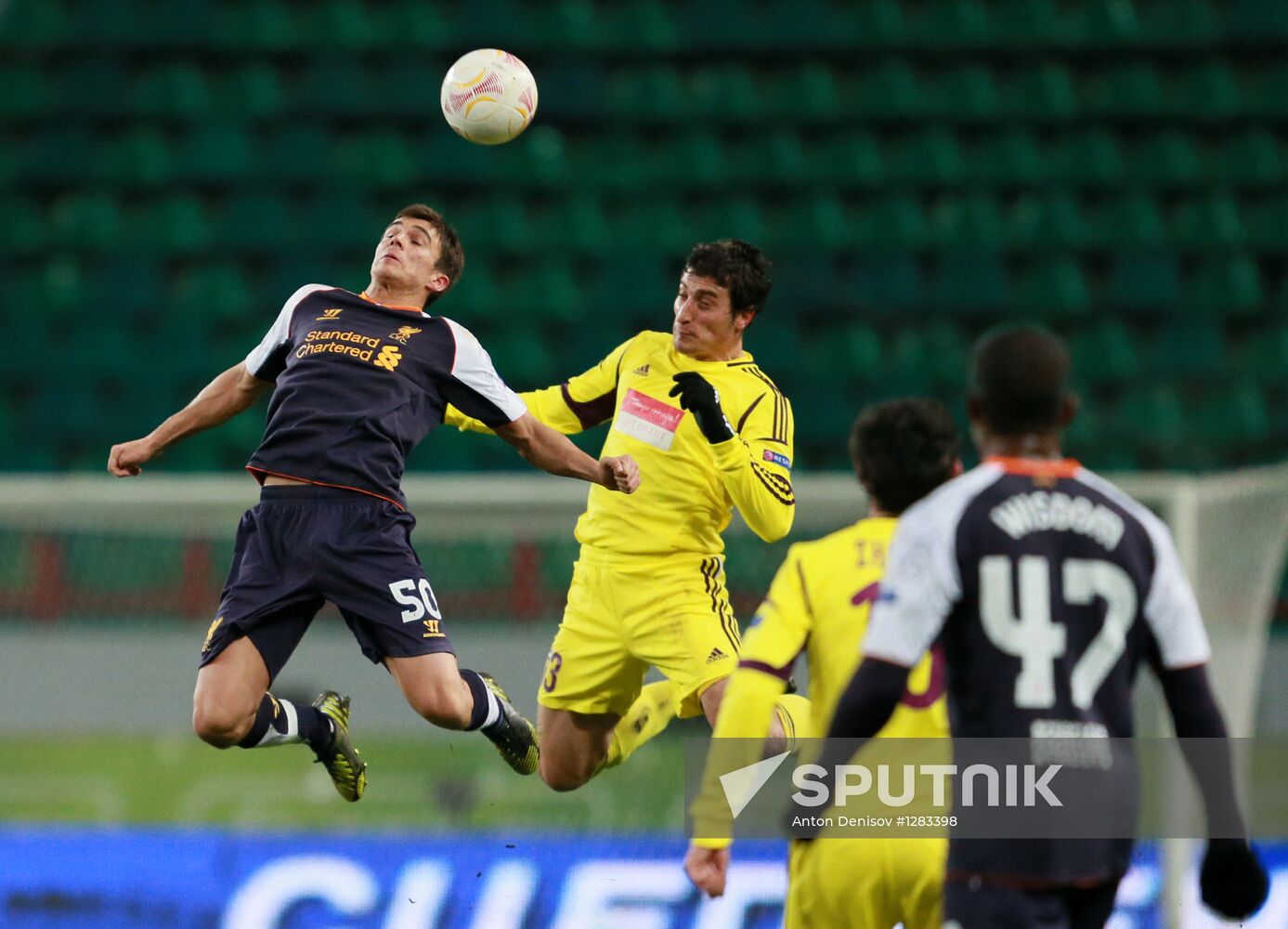 Football. Europa League. Anji vs. Liverpool