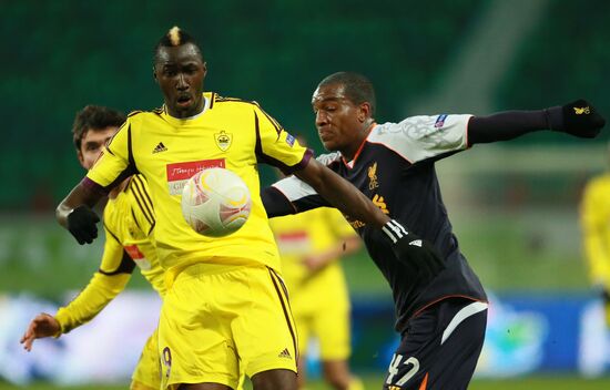 Football. Europa League. Anji vs. Liverpool