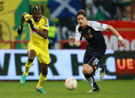 Football. Europa League. Anji vs. Liverpool