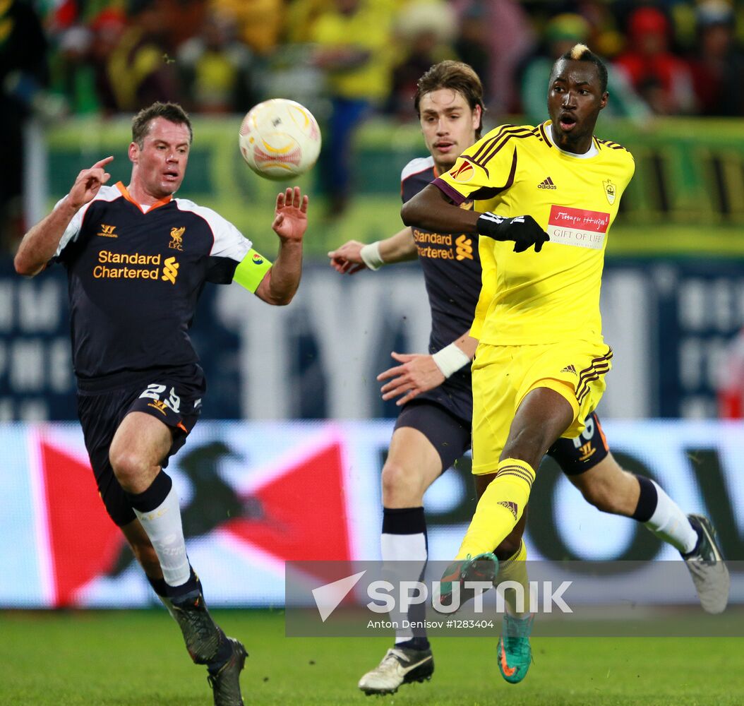 Football. Europa League. Anji vs. Liverpool