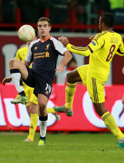 Football. Europa League. Anji vs. Liverpool