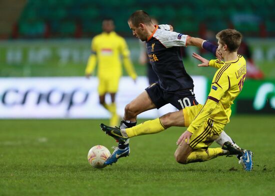 Football. Europa League. Anji vs. Liverpool