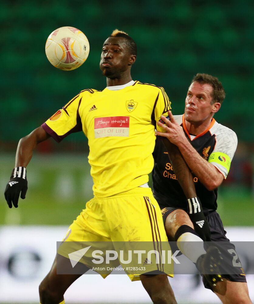 Football. Europa League. Anji vs. Liverpool