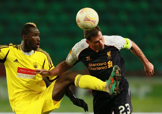 Football. Europa League. Anji vs. Liverpool