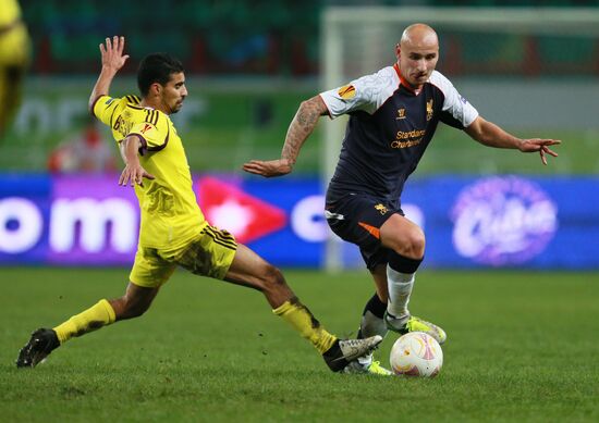 Football. Europa League. Anji vs. Liverpool