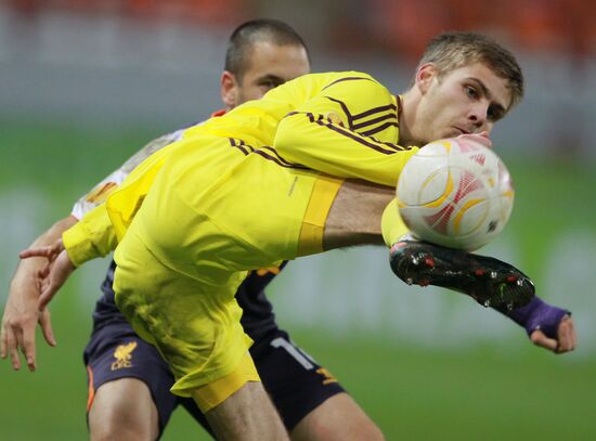 Football. Europa League. Anji vs. Liverpool