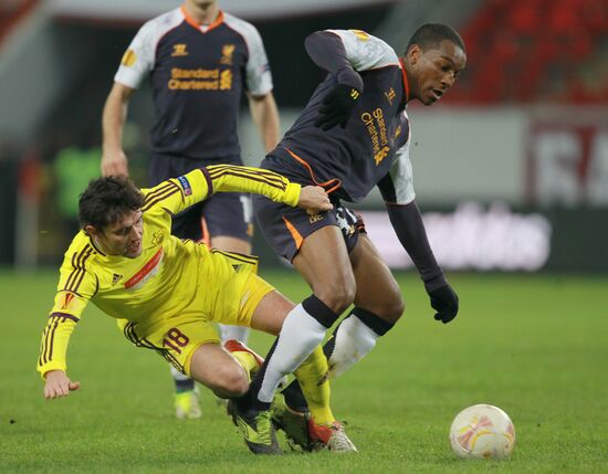 Football. Europa League. Anji vs. Liverpool