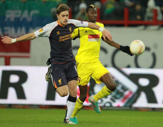 Football. Europa League. Anji vs. Liverpool