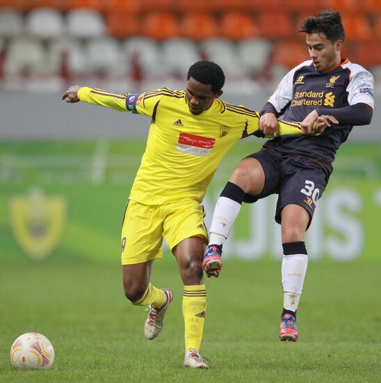 Football. Europa League. Anji vs. Liverpool