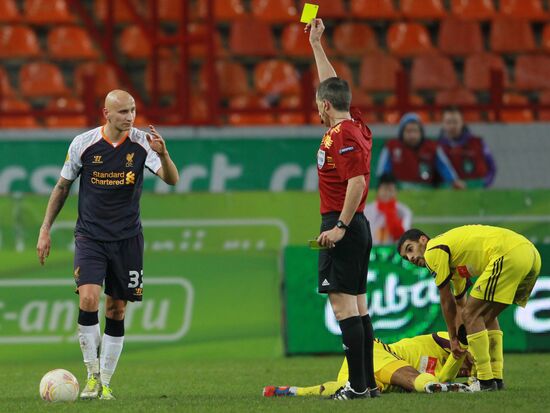 Football. Europa League. Anji vs. Liverpool