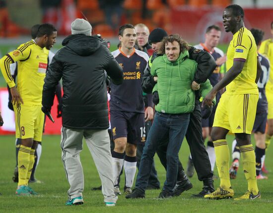 Football. Europa League. Anji vs. Liverpool