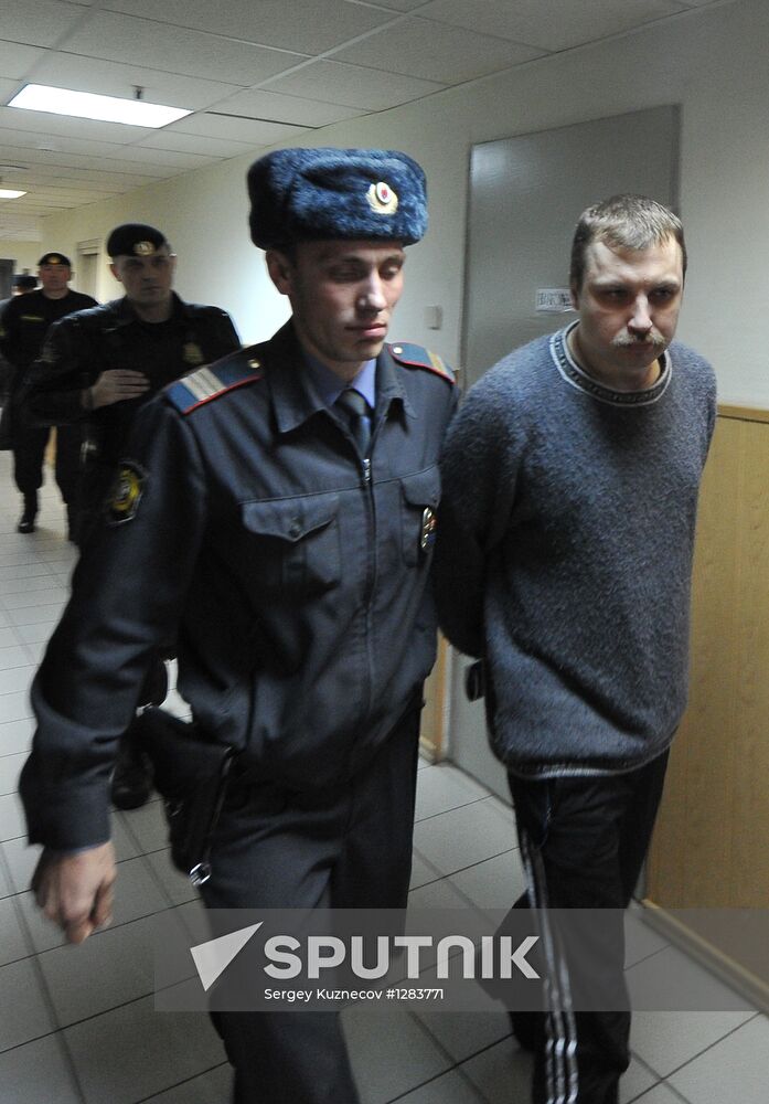 Court hearing of Maksim Luzyanin and Mikhail Kosenko case