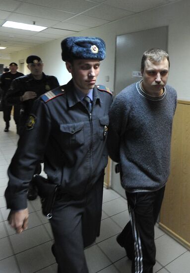 Court hearing of Maksim Luzyanin and Mikhail Kosenko case