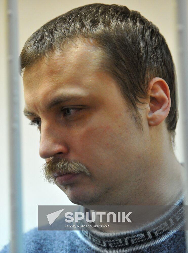 Court hearing of Maksim Luzyanin and Mikhail Kosenko case