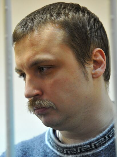 Court hearing of Maksim Luzyanin and Mikhail Kosenko case