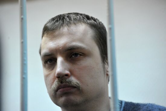 Court hearing of Maksim Luzyanin and Mikhail Kosenko case