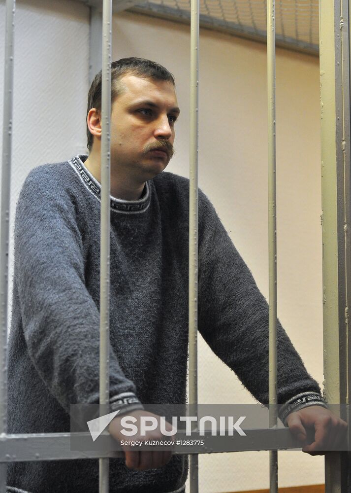 Court hearing of Maksim Luzyanin and Mikhail Kosenko case