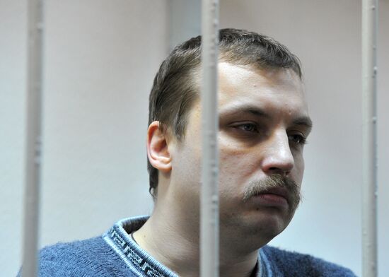 Court hearing of Maksim Luzyanin and Mikhail Kosenko case