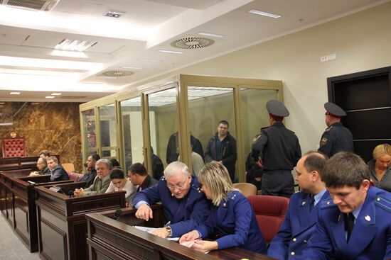 Court hearing of Tsapki gang case in Krasnodar