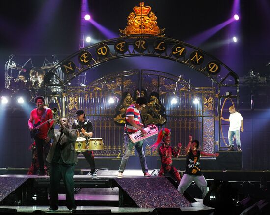 Cirque du Solei's Michael Jackson THE IMMORTAL show rehearsal