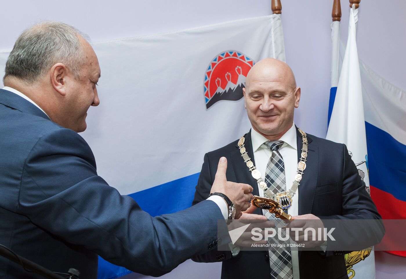 Mayor of Petropavlovsk-Kamchatsky Konstantin Slyschenko sworn-in