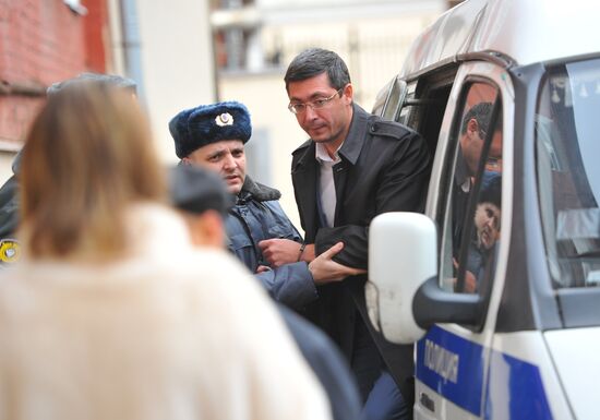 Roman Panov delivered to Tverskoy District Court